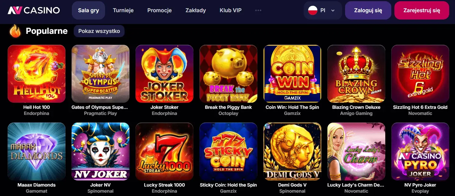 NV Casino recenzja